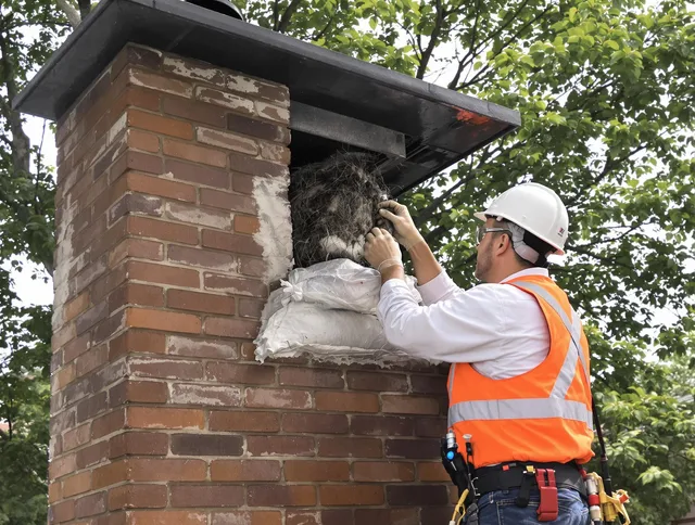 Humane removal of debris and animals by Cleveland Heights Chimney Sweep in Cleveland Heights, OH