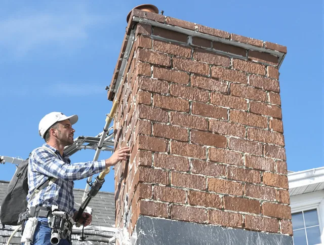 Brickwork for a chimney rebuild by Cleveland Heights Chimney Sweep in Cleveland Heights, OH