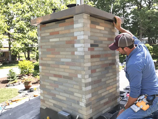 Cleveland Heights Chimney Sweep completing a modern chimney remodel in Cleveland Heights, OH