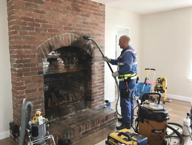 Cleveland Heights Chimney Sweep expert performing detailed chimney sweep in Cleveland Heights, OH