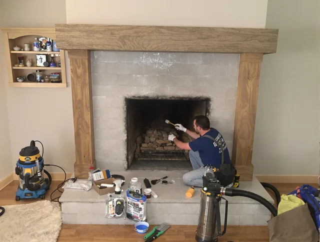 Detailed creosote removal process by Cleveland Heights Chimney Sweep in Cleveland Heights, OH