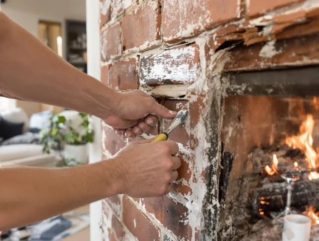 Routine fireplace repair by Cleveland Heights Chimney Sweep in Cleveland Heights, OH