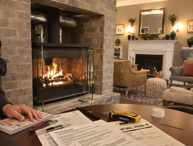 Cleveland Heights Chimney Sweep verifying fireplace safety measures in Cleveland Heights, OH