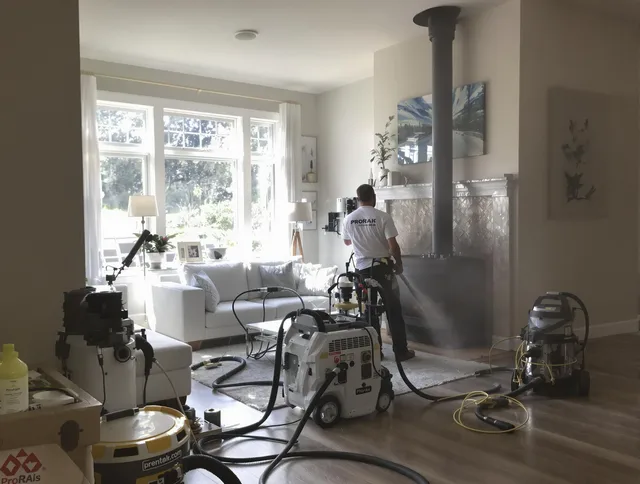 Soot removal service by Cleveland Heights Chimney Sweep for a fireplace in Cleveland Heights, OH